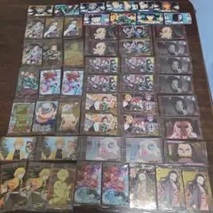 鬼滅の刃　ウエハースカード43枚　シール10枚まとめ売り
