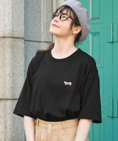 PENNEYS THE FOX ロゴワッペン刺繍ワンポイント ルーズ半袖Tシャツ