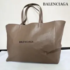 BALENCIAGA レザー トートバッグ ロゴ トート ブラウンのサムネイル