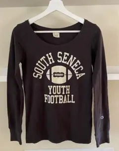 Champion チャンピオン カットソー ロング Tシャツ 長袖 黒 サイズM