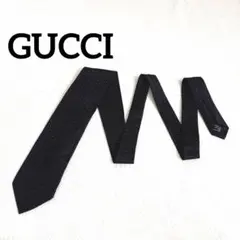 GUCCI /GG総柄 / ブラック/ シルクネクタイ