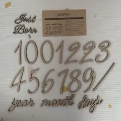 【2月末まで値引】ニューボーンフォト、月齢フォト　木製レターバナーセット