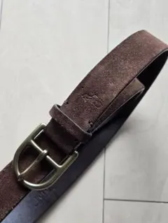 PoloRalphLaurenブラウン スエード ベルト34インチ