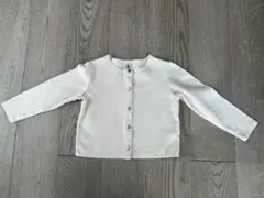 プチバトー　コットンカーディガン　5ans /110cm ホワイト