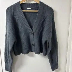 GU レーシークロップドカーディガン