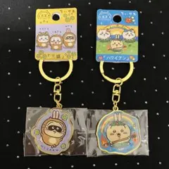 ちいかわ　ご当地限定　うさぎ　ダイカットキーホルダー　福島ハワイアン　日光　三猿