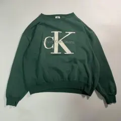 サ*ん様 90s Calvin Klein Jeans Green Traine