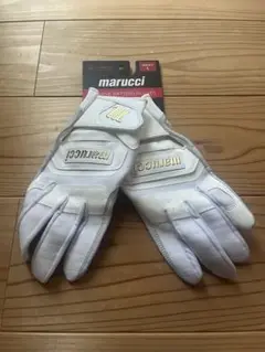 【完全未使用品】バッティンググローブ Lサイズ　marucciホワイト×ゴールド