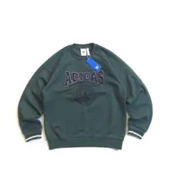 adidas originals クルーネック スウェット 裏起毛 リブライン