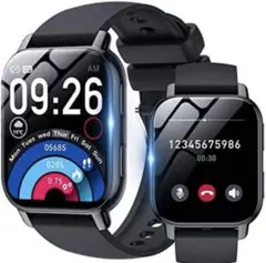 スマートウォッチ Bluetooth通話機能付き1.85インチ HD大画面