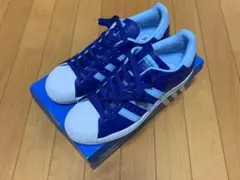 06年製 adidas Superstar ホワイト/ブルー US 10.5 - メルカリ