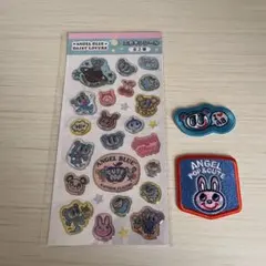 ANGEL BLUE エポキシシール ししゅうステッカー 3点セット