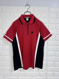 【Butterfly】卓球ウェア ユニフォーム ハーフジッパー バタフライ M