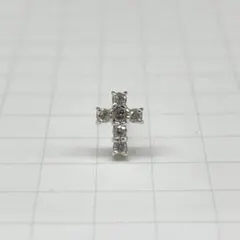 やごママ 様専用 Pt900 クロス ダイヤピアス - メルカリ
