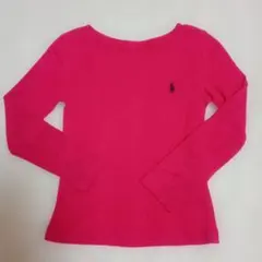 Polo Ralph Lauren 長袖カットソー 3/3T マゼンタピンク