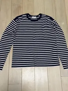 【新品】TOMORROWLAND ネイビー/ホワイトストライプ 長袖