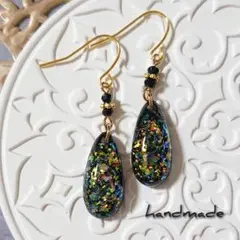 ≪127 ブルー≫レジンピアス 350円 - メルカリ