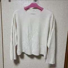 長袖ニット(白)