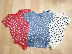 【90cm】 ロンパース ３枚セット 下着 肌着