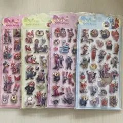 ズートピアシール４枚セット♡ボンボンドロップシール風♡
