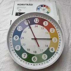 IKEA イケア　KORVTRÄD コルヴトレード 掛け時計 知育 時計 子ども