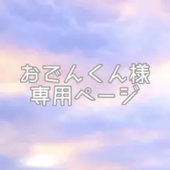 おでんくん様専用ページ