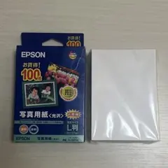 EPSON 写真用紙 光沢 L判 100枚入 KL100PSK