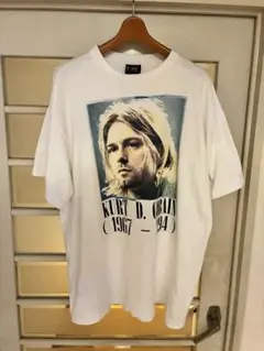 XL★USA製giant★ニルヴァーナ★カートコバーン★追悼Tシャツ白