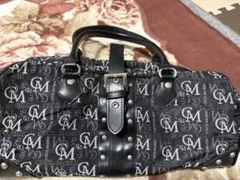 CECIL McBEEロゴ入りブラックキャンバスバック 平成 ギャル