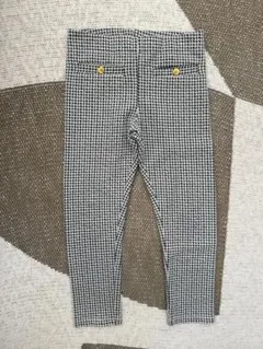 美品！H&M エイチアンドエム 千鳥格子モノトーンレギンスパンツEUR104
