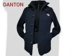 DANTON ネイビー ウールピーコート