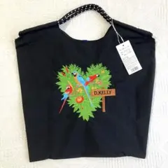 【新品タグ付き】刺繍エコバッグ　バード柄