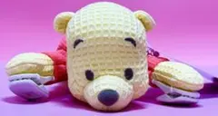 新品 くまのプーさん 肩乗せ ぬいぐるみ ワッフル生地