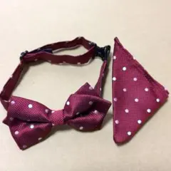 コムサイズム　子供用　 蝶ネクタイ＆ポケットチーフ セット