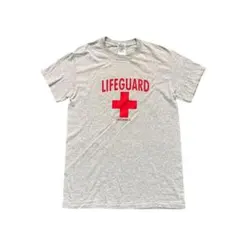 7SM4【GILDAN】LIFEGUARD フロントプリントTシャツ　グレーのサムネイル