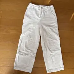 アーバンリサーチ　クリームホワイト ワイドレッグ チノパン　コーデュロイ　S