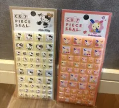 [新品未使用正規品] ハローキティ ウサハナ　タイルシール　2点セット