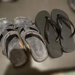 未使用】フラテッリ・ヴァンニ メッシュレザーサンダル(デットストック