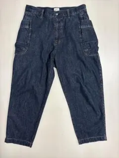 coen デニム ワークパンツ バルーンパンツ風 ゆったりシルエット メンズ L