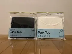 新品未使用 GU スタイルドライタンクトップ汗取り付き 白/黒3XL 2枚セット