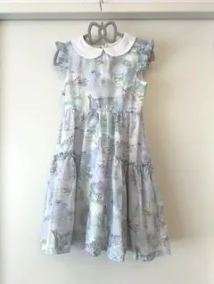 美品⭐︎mezzo piano メゾピアノ　ガーデンワンピース　サイズ120