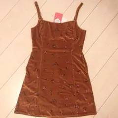 【新品】repipi armario キャミソール ジャンスカ（M／ブラウン）