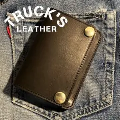 お札が折れない！ミドルトラッカーウォレット 3層 ブラス 栃木レザー