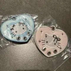 Hello Kitty 刺繍カスタムキーホルダー 2種セット
