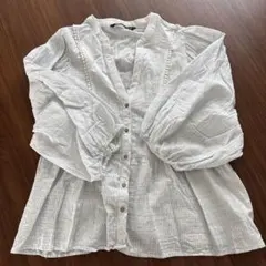 ZARA ストライプ チュニック　ブラウス