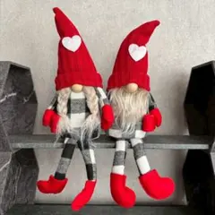 北欧ノーム ト小人 クリスマス 飾り サンタ 2個セット　飾り　ホームパーティー