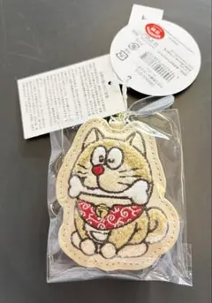 100％ドラえもん＆フレンズ展 サガラ刺繍キーホルダー（桜） 相良刺繍
