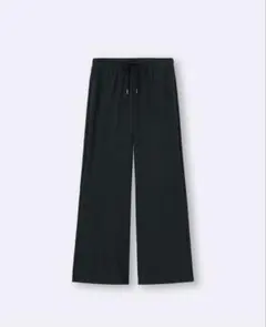 GU/ジーユー♡新品未使用！リブプルオンパンツ/BLACK/Sサイズ