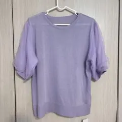 新品 レディース 袖異素材サマーニット アロッタのサムネイル