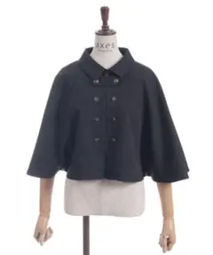 axes femme ナポレオンケープジャケット ブラック